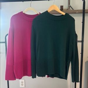 Women's GAP NWOT Pink and Green Sweater Set